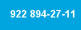 922 894-27-11 922 894-27-11